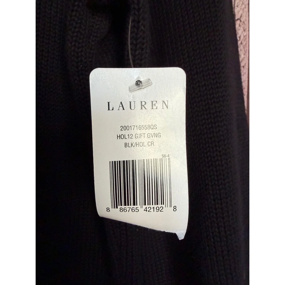 Lauren Ralph Lauren Nautical Stripe Cotton Sweater Coastal Preppy Size XL NWT - Picture 8 of 8